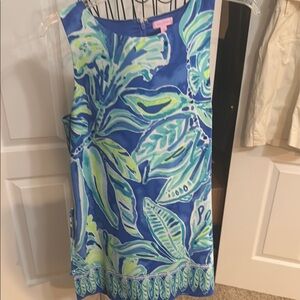 Lilly Pulitzer Blue and Green Tropical Jumpsuit